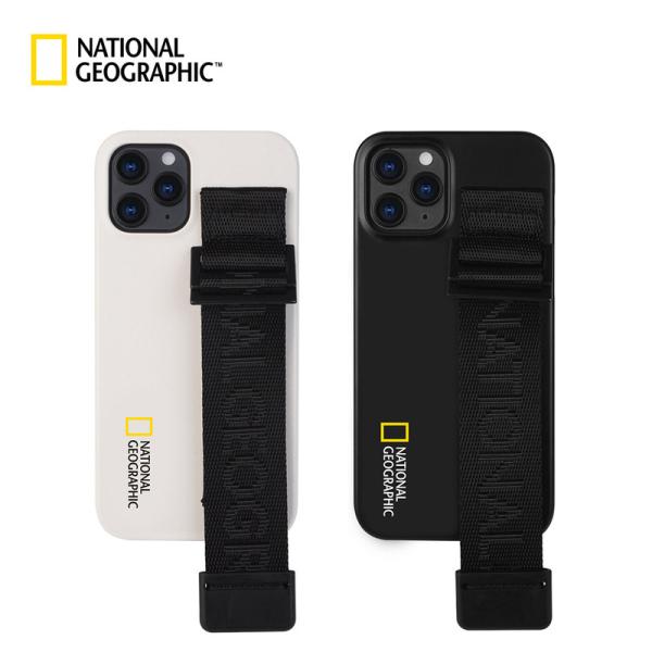 iPhone SE (3 / 2022N) P[X Jo[ National Geographic Signature Strap Case [iPhone SE2/12 Pro/12/12 mini/12 Pro Max/11 Pro/11/8/7]