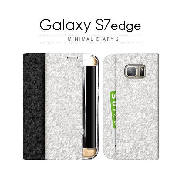 Galaxy S7 edge �P�[�X �蒠�^ ZENUS Minimal Diary 2�i�[�k�X �~�j�}���_�C�A���[�j�M�����N�V�[ �G�X�Z�u�� �G�b�W �{�v