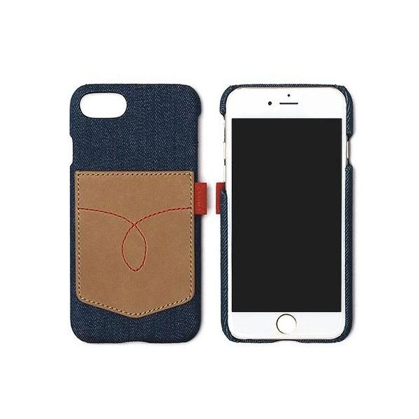 iPhone SE �P�[�X iPhone 8/7�P�[�X ZENUS Denim Vintage Pocket Bar�i�[�k�X �f�j���r���e�[�W�|�P�b�g�o�[�j�A�C�t�H�� �{�v �J�o�[