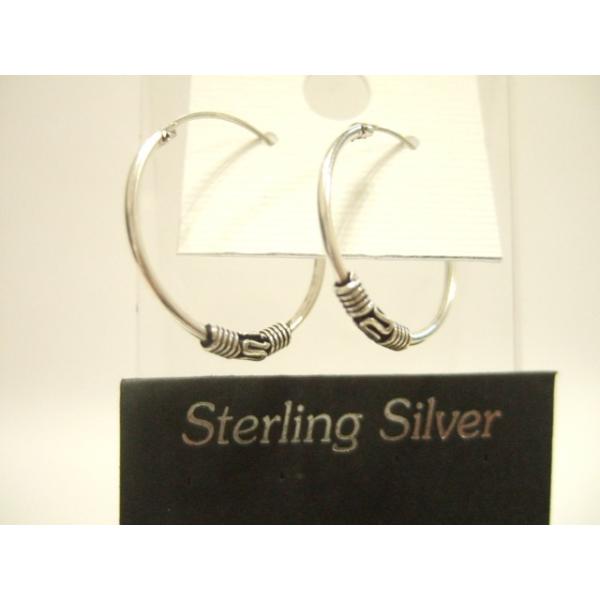 横浜最新 シルバー925SILVER銀♪魅惑のリングタイプピアス 20ミリ 左右セット メンズレディース 送料無料イヤリング8