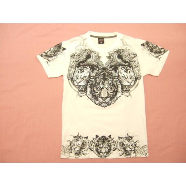 横浜最新 美しい虎 ♪ 魅惑のハマトラTシャツ白 M 送料無料A16a1p