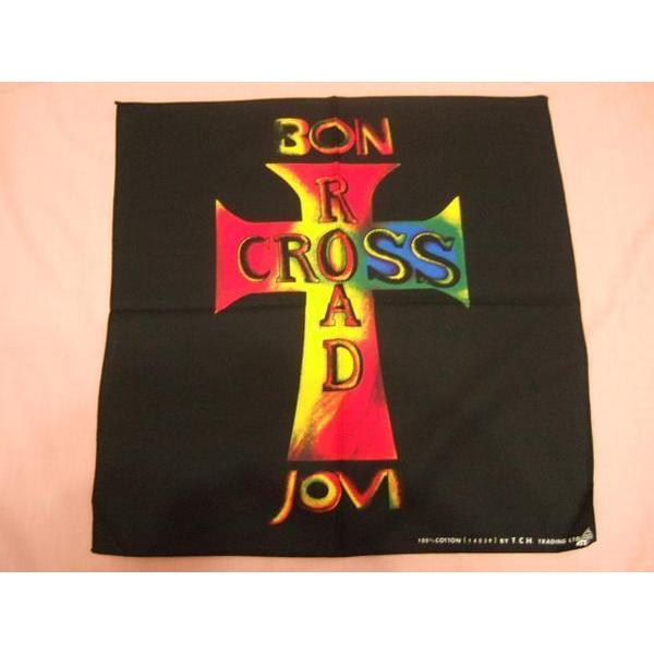 横浜最新　BONJOVI★クロスロード☆魅惑のバンダナ　同梱4枚まで送料180円92z