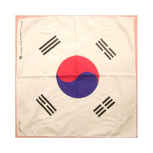横浜最新 韓国国旗☆魅惑のバンダナ korean flag 同梱4枚まで送料180円21