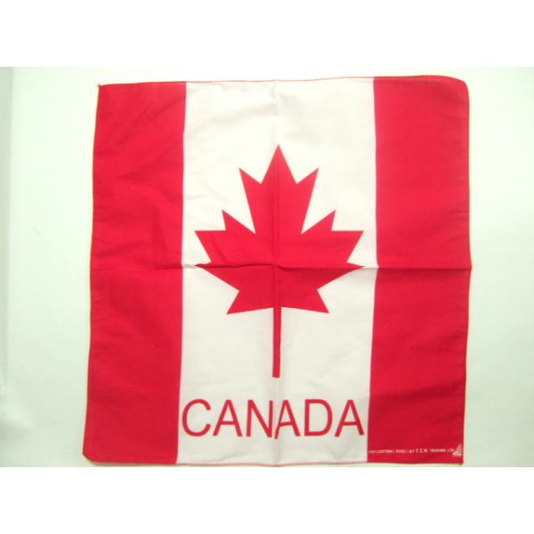 横浜最新 カナダ国旗☆魅惑のバンダナ ロゴ入り Canadian Flag 同梱4枚まで送料180円26