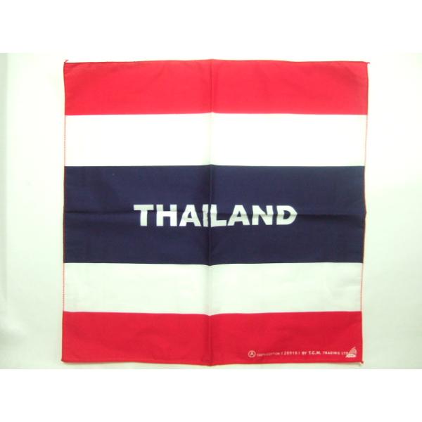 横浜最新 タイ国旗☆魅惑のバンダナ ロゴ入り Thai Flag 同梱4枚まで送料180円29