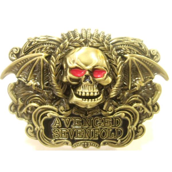 横浜最新 翼ドクロAvenged♪魅惑のバックル金古美 中型 守護魔除け メンズレディース 送料300円27