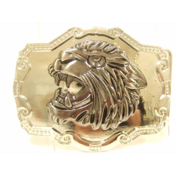 横浜最新 訳ありタイガー☆虎ツートン♪魅惑のバックルシルバー中型 Tiger メンズレディース 送料無料29