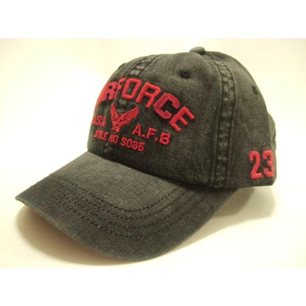 横浜最新 エアフォース ♪魅惑のAIR FORCEキャップ黒 メンズレディース 送料300円Cap帽子野球帽10