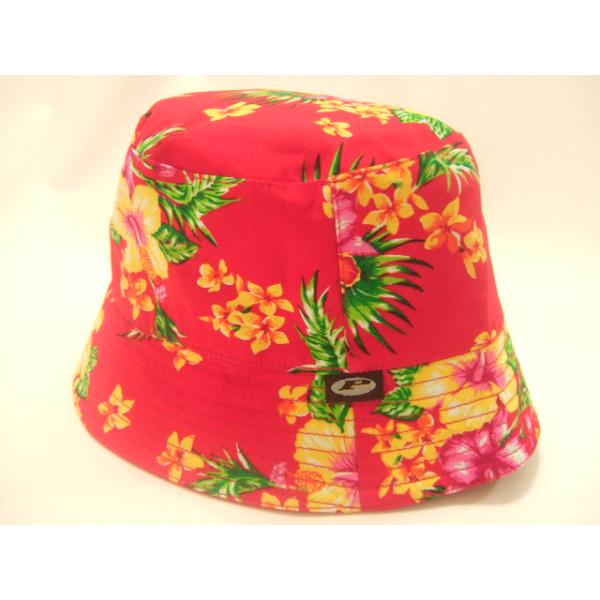 横浜最新♪魅惑のハット花フラワー リバーシブル 赤 Reversible Hat 送料290円帽子29