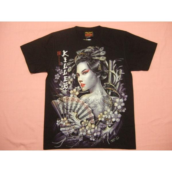 横浜最新 レディーキラー♪魅惑の女剣士 Tシャツ 夜光仕上げ サイズ M, L, XL 送料無料15(サイズを必ずお知らせ下さい)
