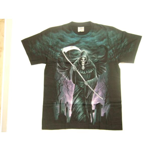 横浜最新 地獄の死神ドクロHell♪魅惑のＴシャツ M, L, XL 送料無料Skull9(サイズを必ずお知らせ下さい)