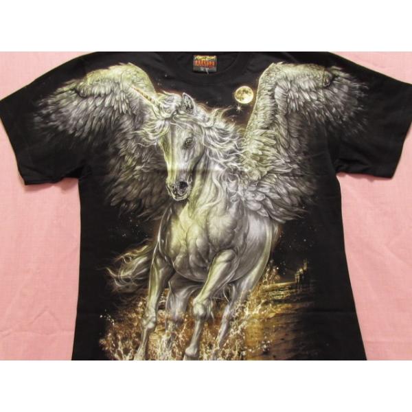 横浜最新 ユニコーン♪ペガサス 魅惑の夜光Ｔシャツ サイズ M, L, XL  送料220円5syo