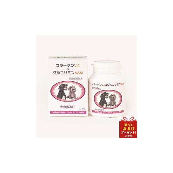 犬の歩みに　コラーゲンV.C＆グルコサミンMSM　120粒