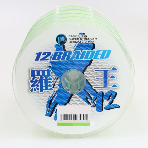 PEライン 羅王 らおう 12編 （12X） 釣り糸 PE 100m 1.5号〜2.5号  シーバス アジング エギング 青物 タイラバ   ティップラン まぐろ１２編み １２撚り