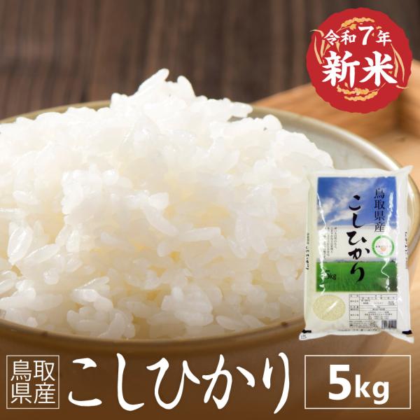令和7年産 新米 こしひかり 鳥取県産 5kg お米 コシヒカリ 米 白米 R7