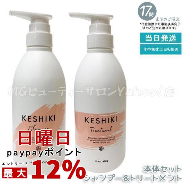 KESHIKI ケシキ シャンプー 480ml + ヘアトリートメント 480g 本体