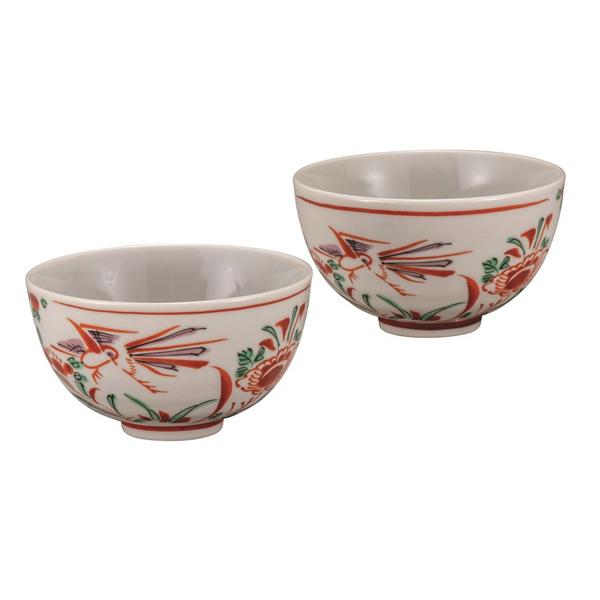 九谷焼 組飯碗 赤絵 お茶碗 ごはん 茶わん 茶碗 ちゃわん 日本製 ごはん茶碗 食器 喜寿 銀婚式 母 周年 御見舞 創業記念 会社法人 誕生日 可愛い 女性 女の子 Kutani Chawan2 K7 449 マイギフト ヤフー店 通販 Yahoo ショッピング