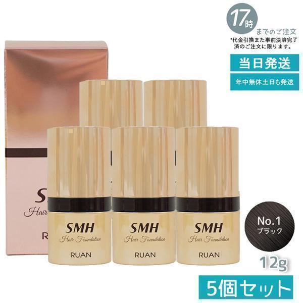RUAN SMH ヘアファンデーション 12g 5個セット スーパーミリオンヘアー ルアン SMH ヘアファンデーション 12g No.1