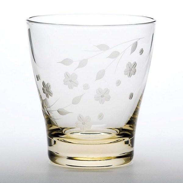 江戸切子 花切子 桜文様 オールド 琥珀 ロックグラス ウイスキー 焼酎 酒 ギフト プレゼント 還暦祝い 男性 定年退職 記念品 男性 女性 マイギフト Paypayモール店 通販 Paypayモール