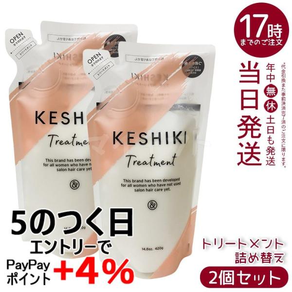 KESHIKI ケシキ ヘアトリートメント 420g 詰め替え 2個セット 