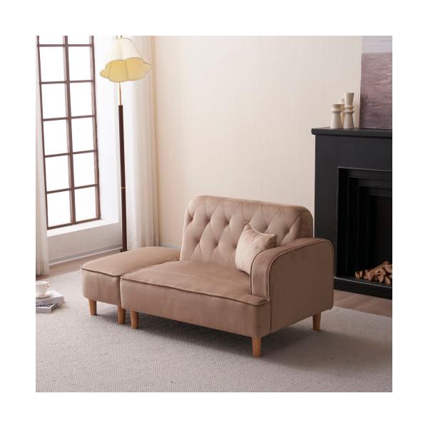 BTM ソファー 2.5人掛け カウチソファ リビングソファ 肘付き