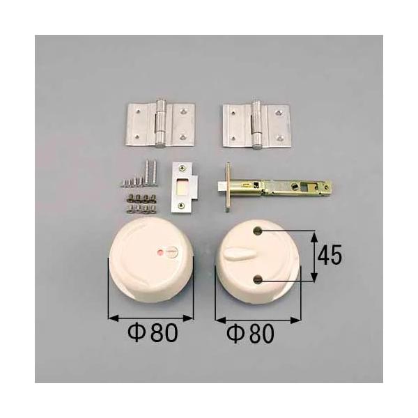 商品情報メーカー品番 C5X02色 アイボリー内容物 把手セット×1、錠セット×1、丁番×2、取付ネジセット×1備考 材質：　樹脂製（把手）、金属製（シリンダー、丁番）商品名・発売時期 化粧トイレドアCE2型　86.5〜01.9ご注意事項・...