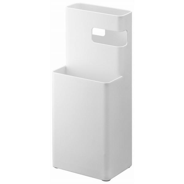 フローリングワイパースタンド デュオ ホワイト07579 山崎実業YAMAZAKI リビング　掃除用品　フローリングワイパーシート入れ