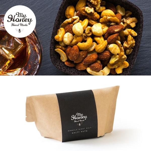 yMYHONEYzMYHONEY }Cnj[ ݂͂ n`~c [Xg ~bNXibc (L) MIRACLE NIGHT SALT SALTY NUTS 250gMtg ݂͂ 蕨 Mtg