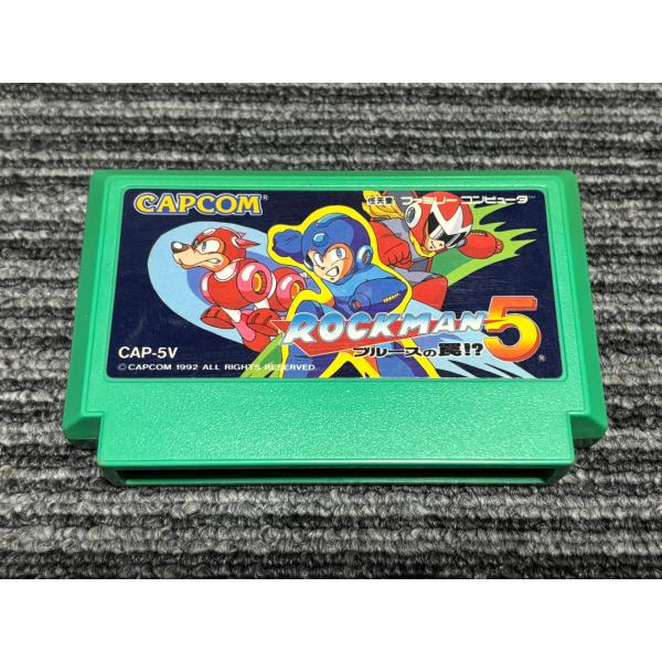 ロックマン5 ファミコン 任天堂 ファミコン カセット ソフト ロックマン5 ブルースの罠