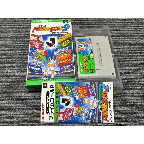 スーパーファミコン カセット ソフト プライムゴール2 Jリーグサッカー 箱 説明書 付き SFC （2）