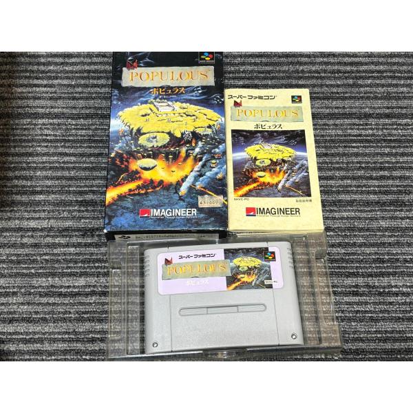 SFCソフト「ポピュラス」中古動作品の出品です。 SFCソフト「ポピュラス」中古動作品の出品です。