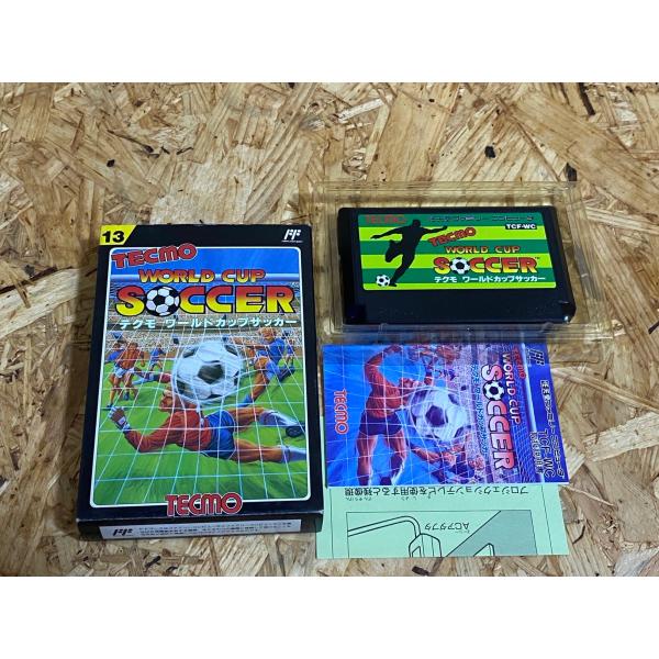 パワーサッカー　ファミコン　箱説付 FC ファミコン 箱説付 - メルカリ