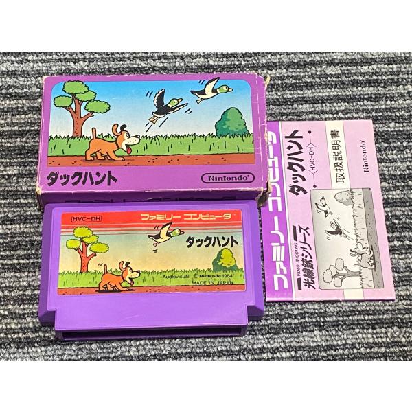 任天堂 ファミコン カセット ソフト ダックハント FC 箱 説明書