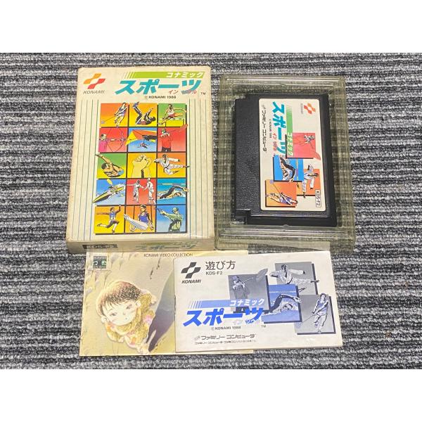 任天堂 ファミコン カセット ソフト コナミック スポーツ 箱 任天堂 ファミコン カセット ソフト コナミック スポーツ 箱