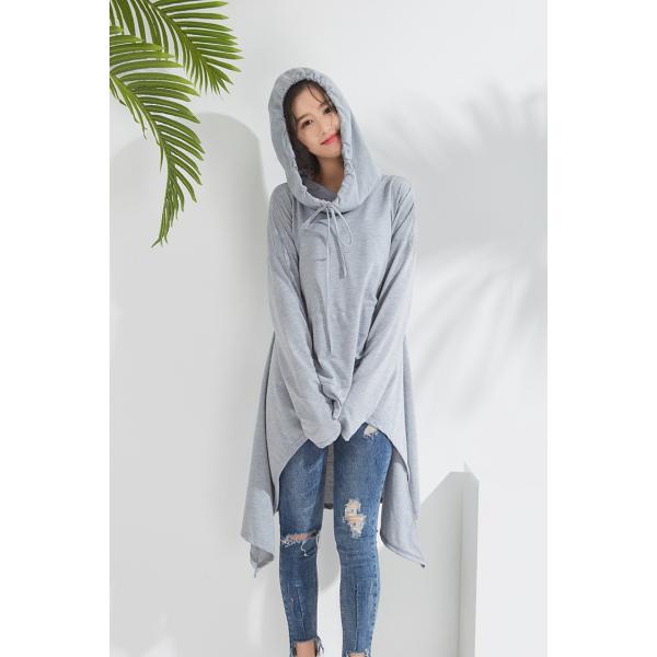 パーカー レディース プルオーバー 薄手 ロング 長袖 フード付き シャツ ロングテール トップス 無地 ゆったり カジュアル 春コーデ Buyee Buyee 日本の通販商品 オークションの代理入札 代理購入