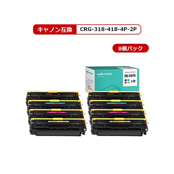 MC福袋2個セット】 CRG-318 CRG-418 キヤノン リサイクルトナー(再生