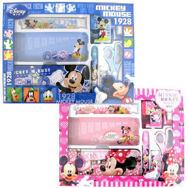 ディズニー ミッキー ミニーの文具セット 6点 ギフトセット 筆箱 鉛筆削り ハサミ 消しゴム等 Z6973 Mylight 通販 Yahoo ショッピング