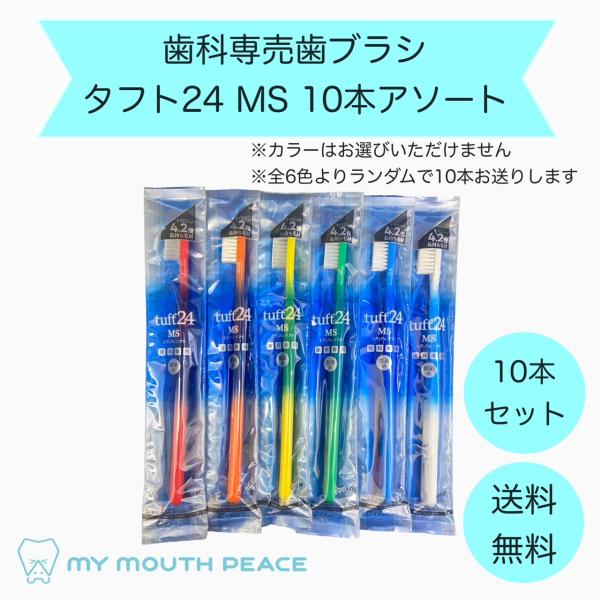 オーラルケア　タフト24歯ブラシ　MS【アソート10本セット】