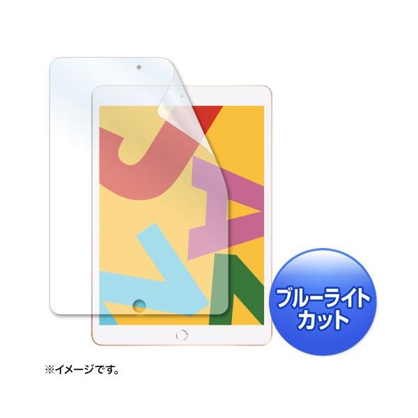 Apple 第7世代iPad10.2インチ用ブルーライトカット液晶保護指紋防止 