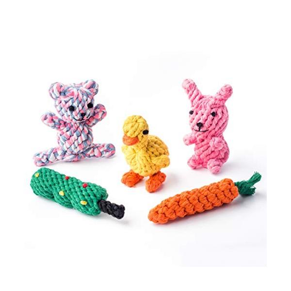 Awlm 犬おもちゃ 犬噛むおもちゃ 5個セット ぬいぐるみ型 犬用 ロープおもちゃ 安全 耐久性 小型犬 中型犬に適応 Blog Symplifica Mx