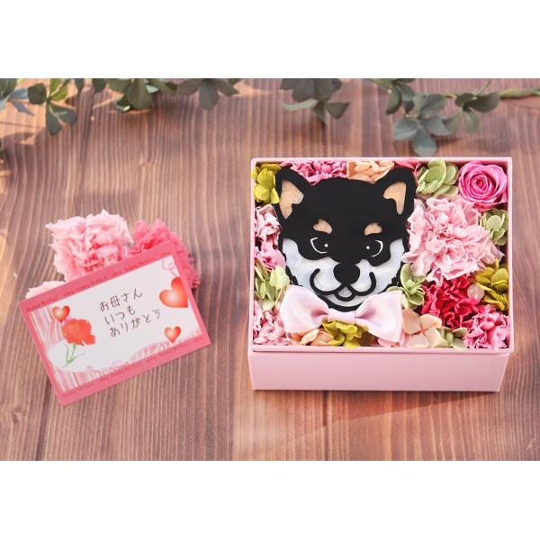 ハンドメイド　オーダー受付ページ　　♡わんことうさぎ　フラワーショップ　パネル♡ プリザーブドフラワー アニマルカーネーションBOX オーダーメイド
