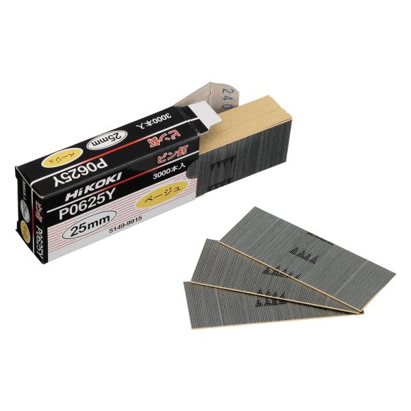 【商品概要】適用機種：NP35A・NP35H・NP14DSAL・NP18DSAL寸法：a0.6mm・b0.6mmL寸法：25mm本数：3,000本（100本/1個）【商品説明】【商品詳細】ブランド：HiKOKI(ハイコーキ)商品種別：DIY...