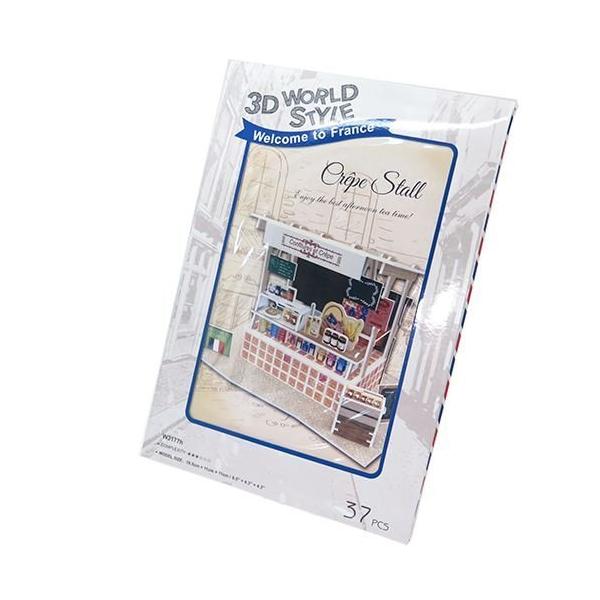 【商品概要】完成サイズ:W16.5×H11×D11cm37ピース【商品説明】【商品詳細】ブランド：ハートアートコレクション商品種別：おもちゃ商品名：3D Craft model FRANCE-マルシェ クレープ屋さん W3177h製造元：ハ...