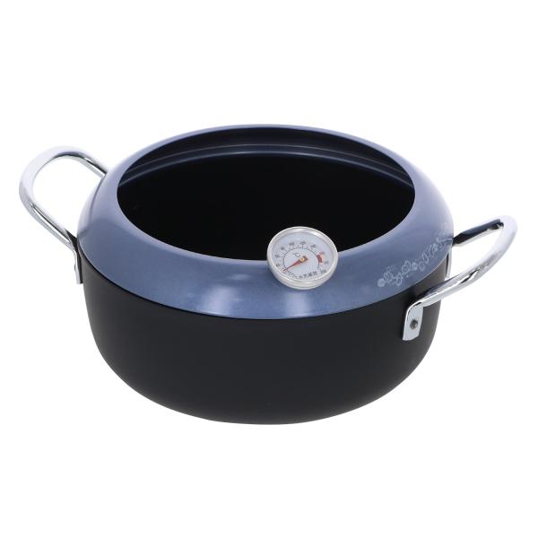 【商品概要】サイズ：10.5ｘ28ｘ20cm［材質］本体：鉄（底の厚さ0.9mm）/取っ手・フード：鉄［表面加工］本体：シリコン樹脂塗装/取っ手：クロムメッキ/フード：アクリル樹脂塗装寸法：20cm適正油量：1.0L【商品説明】【商品詳細】...