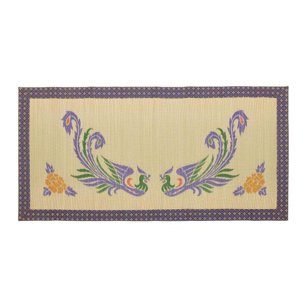 【商品概要】【サイズ】 約W88XD180cm【組成】 表面:国産い草100% 三重織　縁：レーヨン100％【生産国】 日本国産い草を100%使用した華やかな御前ござです。お仏壇の前で日常使われますが、特にお寺様が来る時にはご用意したいもの...