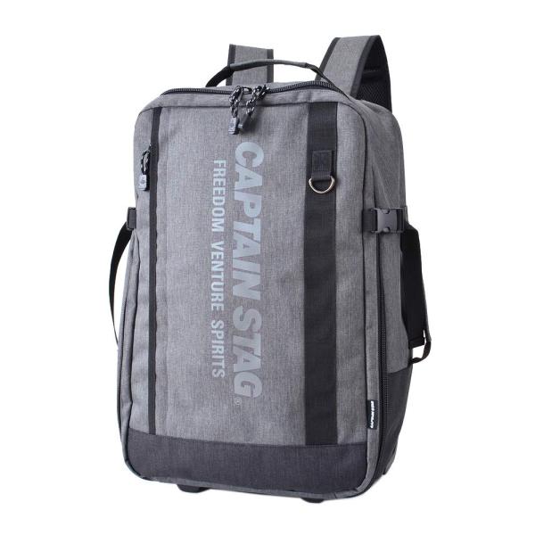 【商品概要】■仕　様： 手持ち/背負い/キャリーの3wayスタイル ・2段階調整のキャリーバー ・2泊3日対応 ・35Lの大容量サイズ ・開口部は大きく開く3辺ファスナー ・ファスナーポケット付き ・荷崩れ防止固定ベルト付き ・A4サイズフ...