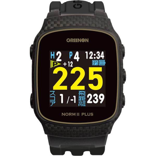 GreenOn（グリーンオン）ザ・ゴルフウォッチ ノルムII プラス ※みちびきL１S対応 カラー液晶 THE GOLF WATCH NORM II Pl