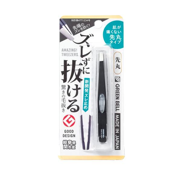 【商品概要】面でとらえるガッチリ構造先端の横ずれを防ぎます【商品説明】【商品詳細】ブランド：GREEN BELL 匠の技商品種別：ビューティー商品名：グリーンベル ズレずに抜ける驚きの毛抜き 先丸 ブラック製造元：グリーンベル色：ブラック商...