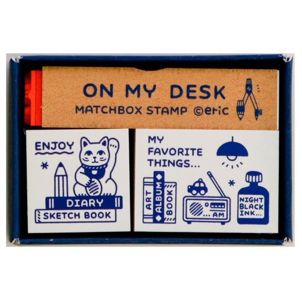 【商品概要】【デザイン】ON MY DESK【セット内容】15×19mm×1個、25×25mm 2個【材質】MDF、ゴム【仕様】マッチ箱パッケージ【生産】日本【商品説明】【商品詳細】ブランド：サンビー商品種別：文房具・オフィス用品商品名：サ...