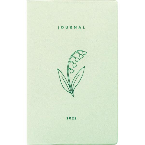 【商品概要】【サイズ】縦17.2×横10.8×厚さ0.5cm　新書サイズ【ページ数】68ページ【ノートページ】20ページ【製本】糸ミシン製本【掲載期間】マンスリー期間：2025年1月〜2026年3月【その他】一輪のお花が箔押しでさりげなく輝...